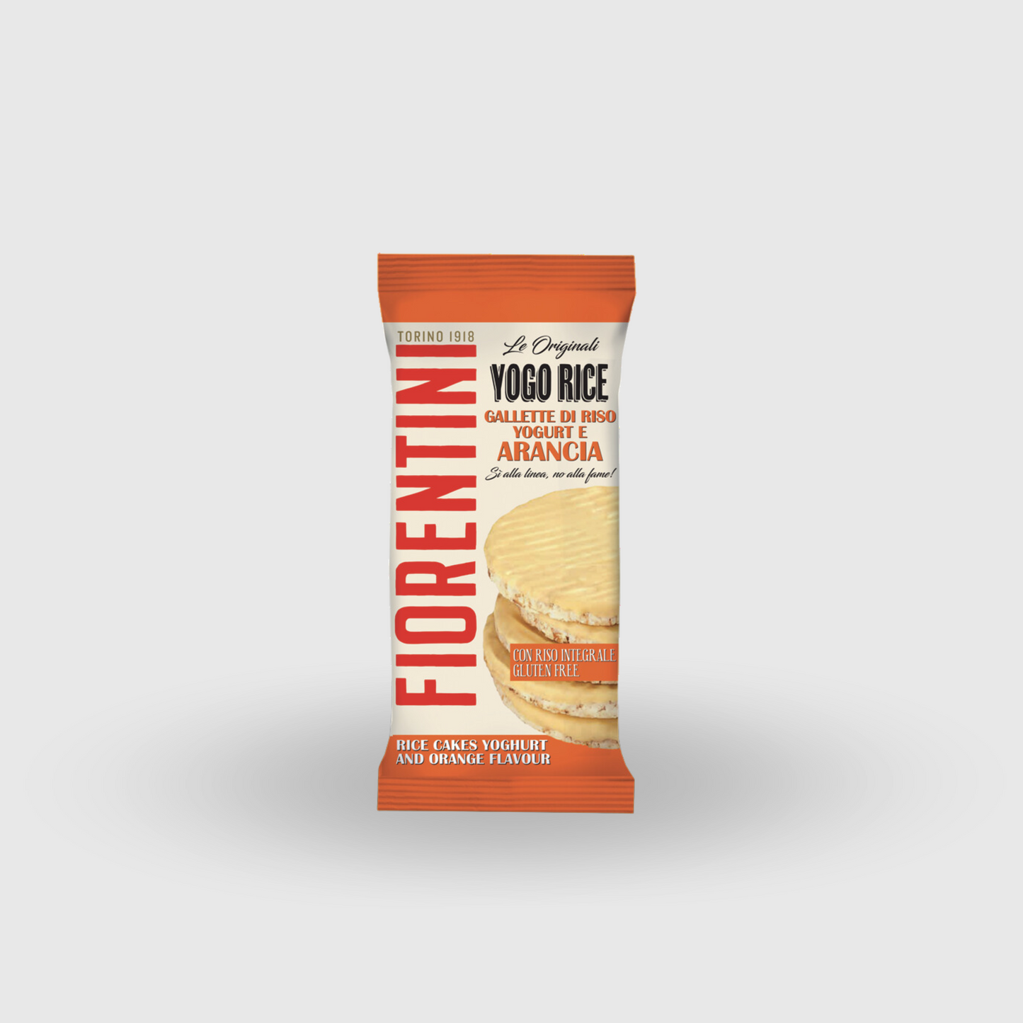 Rice cakes covered Yogurt and Orange flavor 100g Gluten Free