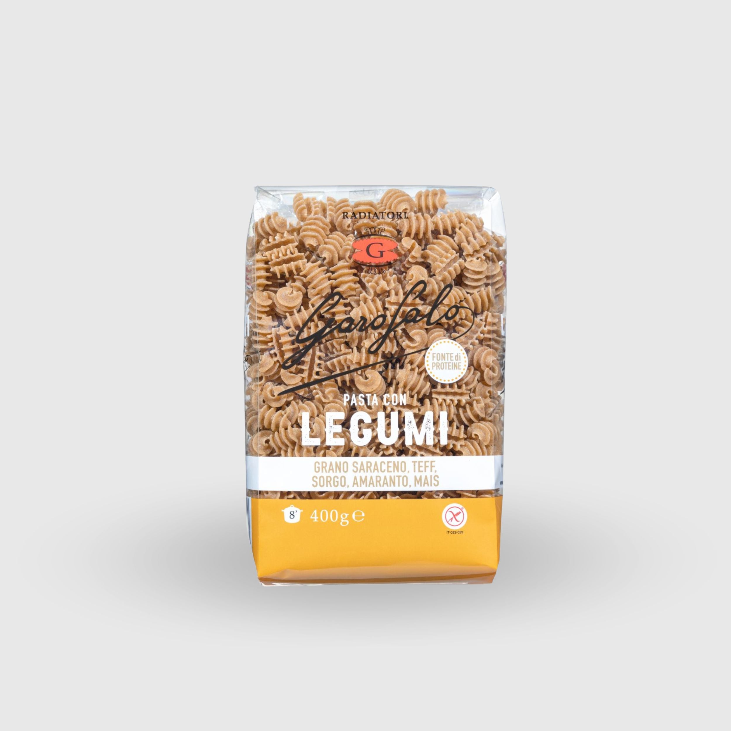 Fusilli Hülsenfrüchte und Getreide Garofalo glutenfrei 400g