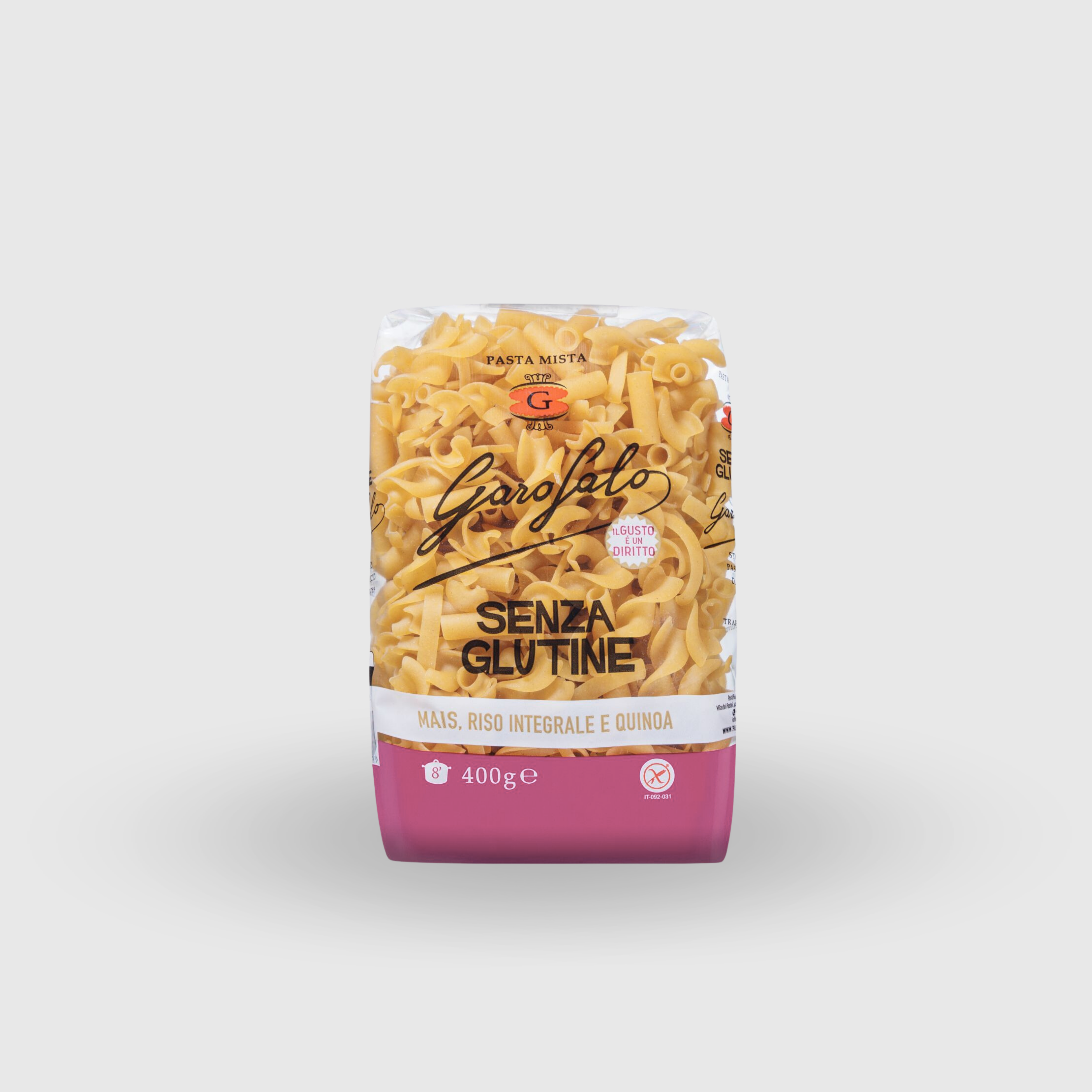 Pâtes mixtes sans gluten Garofalo 400 g