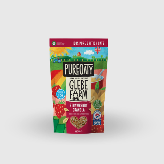 Glebe Farm Strawberry Oat Granola Gluten Free &amp; Dairy Free Vegan 325g