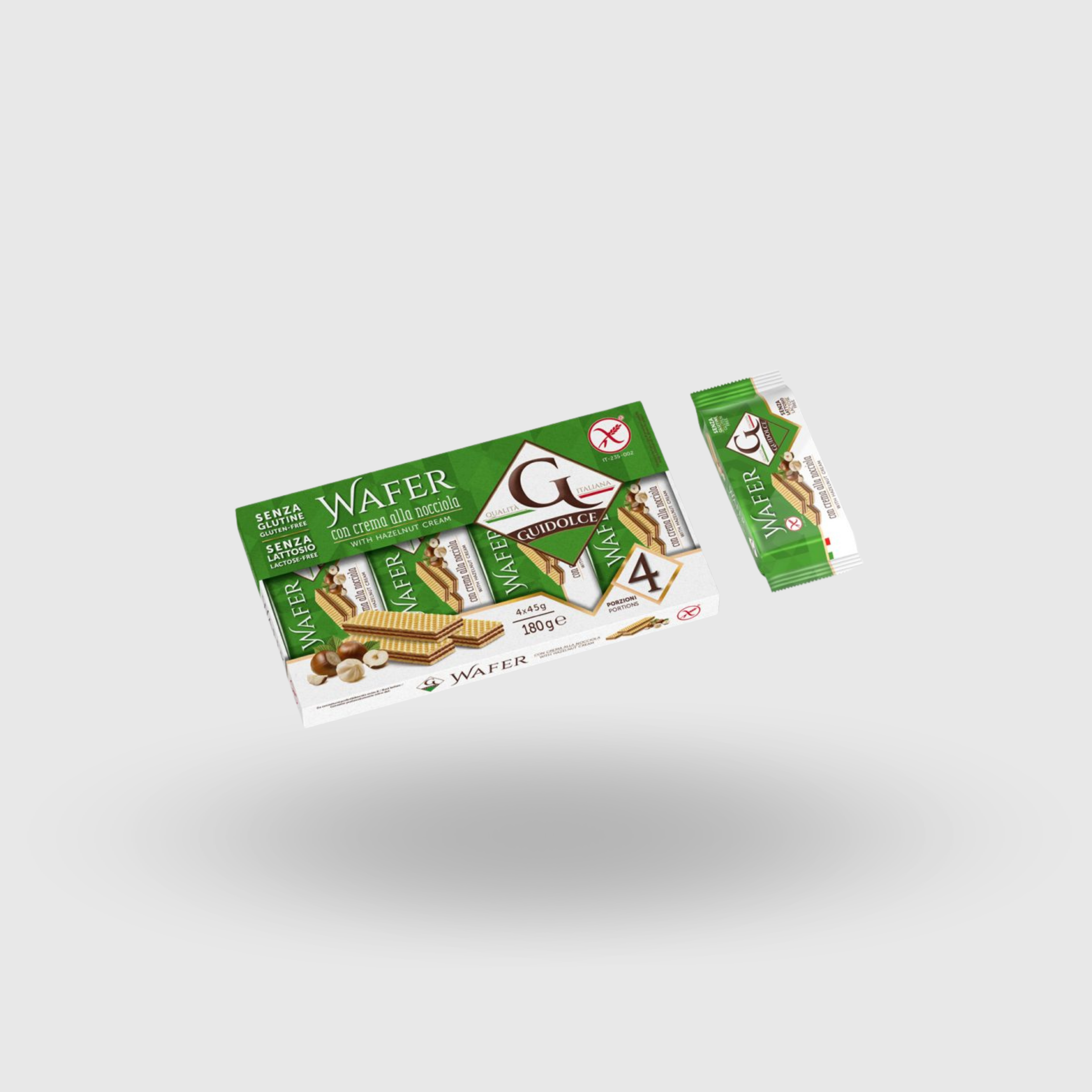 Hazelnut Wafer MultiPack Gluten Free 180g (4x45g)