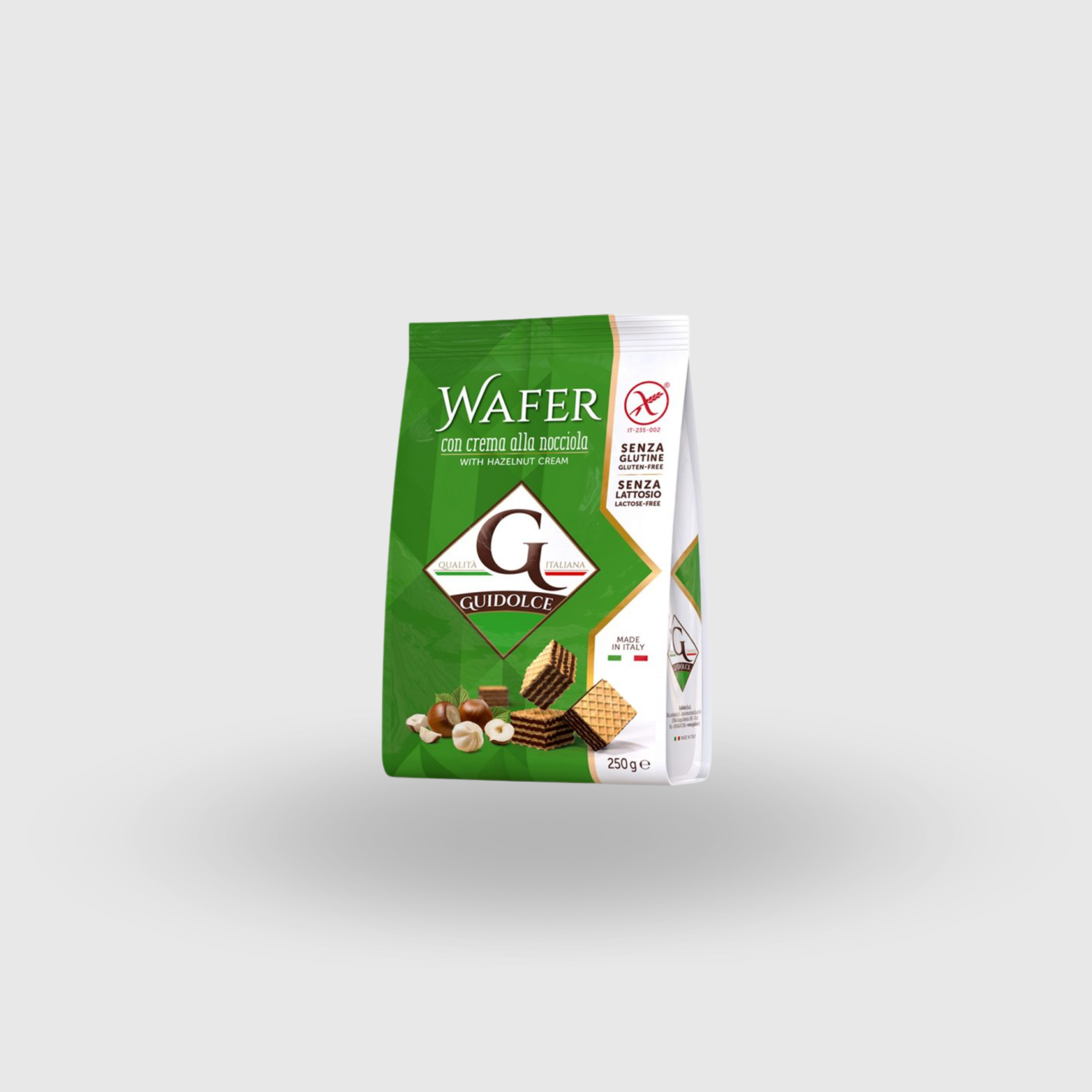 Gluten Free Hazelnut Wafer 250g