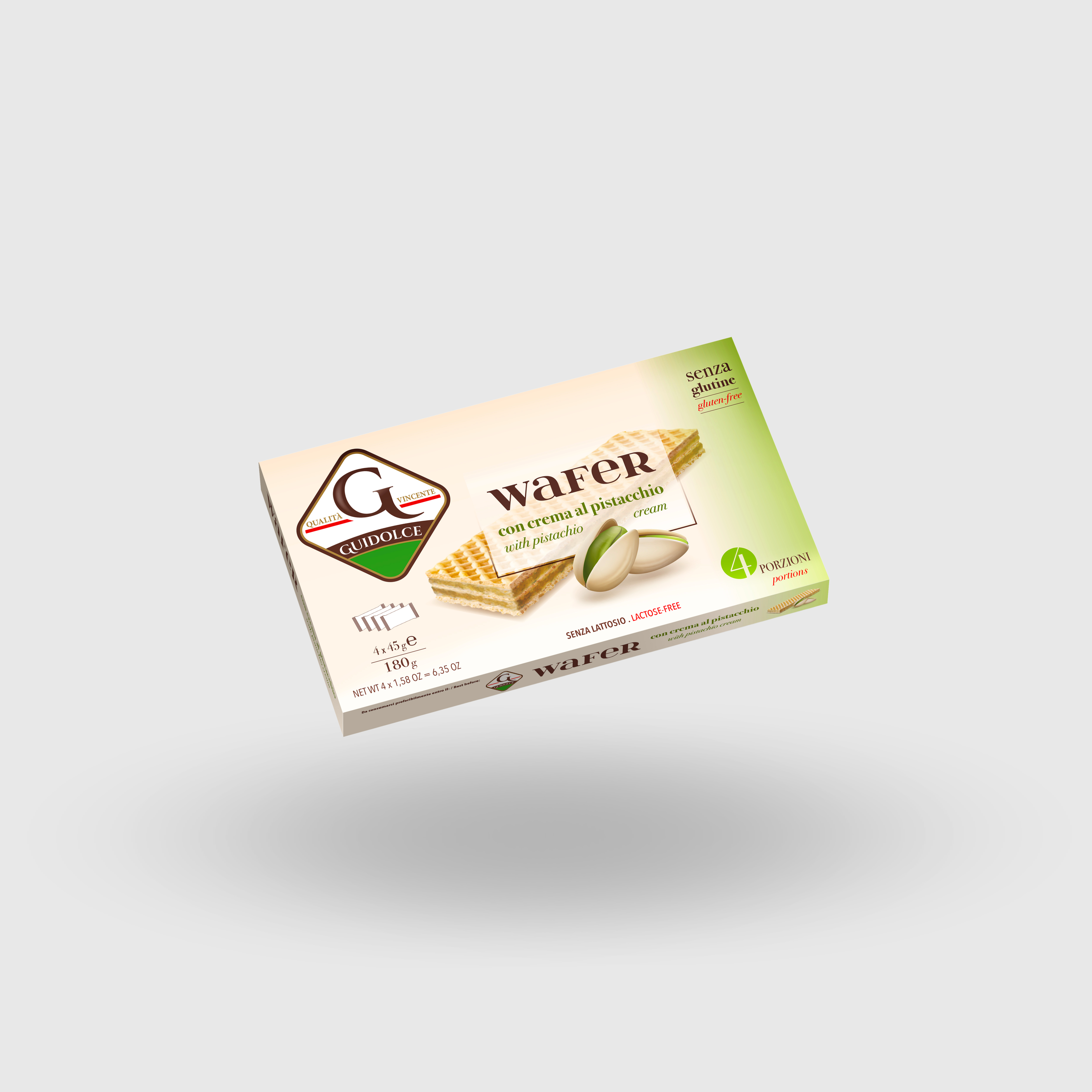 Wafer Pistachio MultiPack Gluten Free 180g (4x45g)