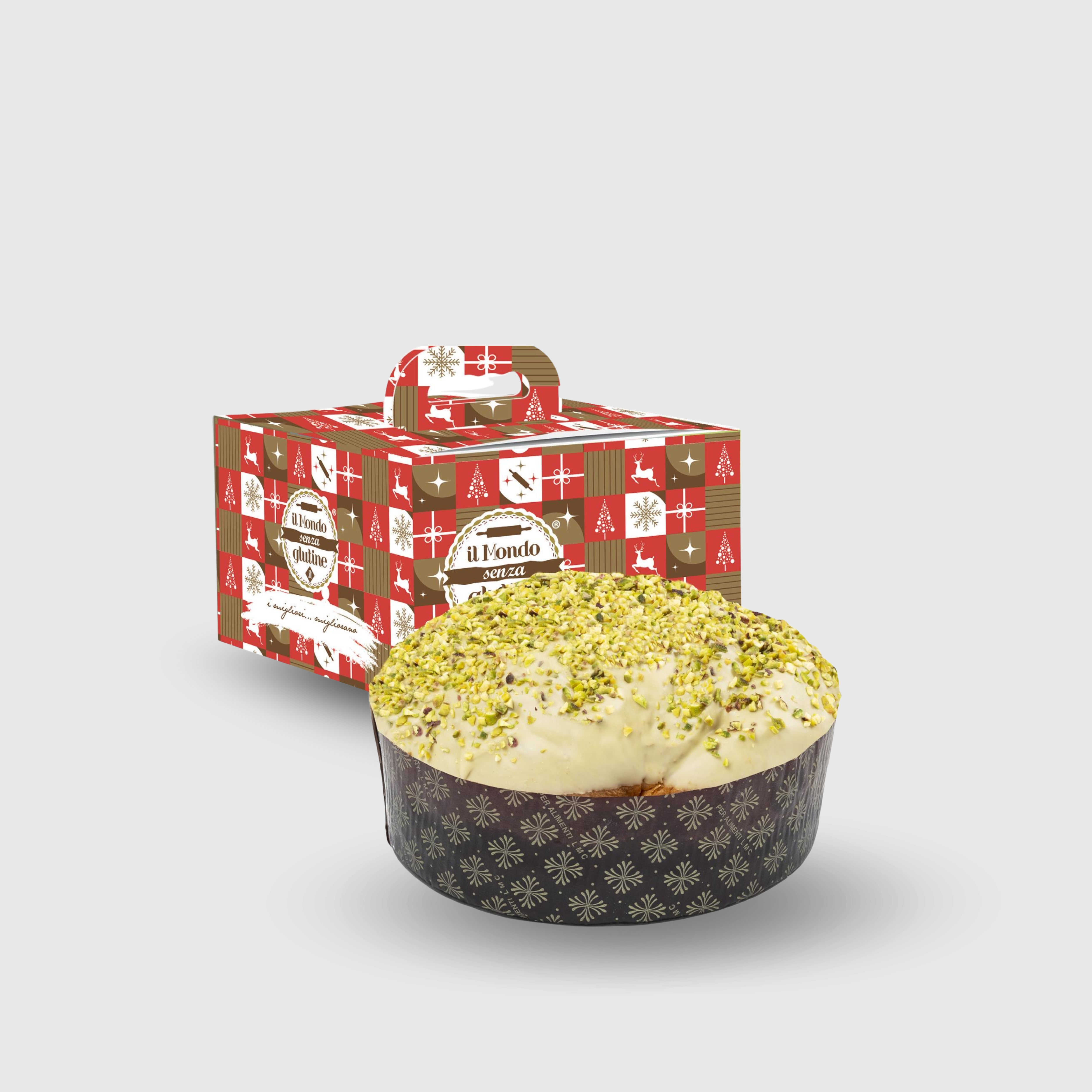 Panettone with Pistachio Cream, Gluten-Free, 500g