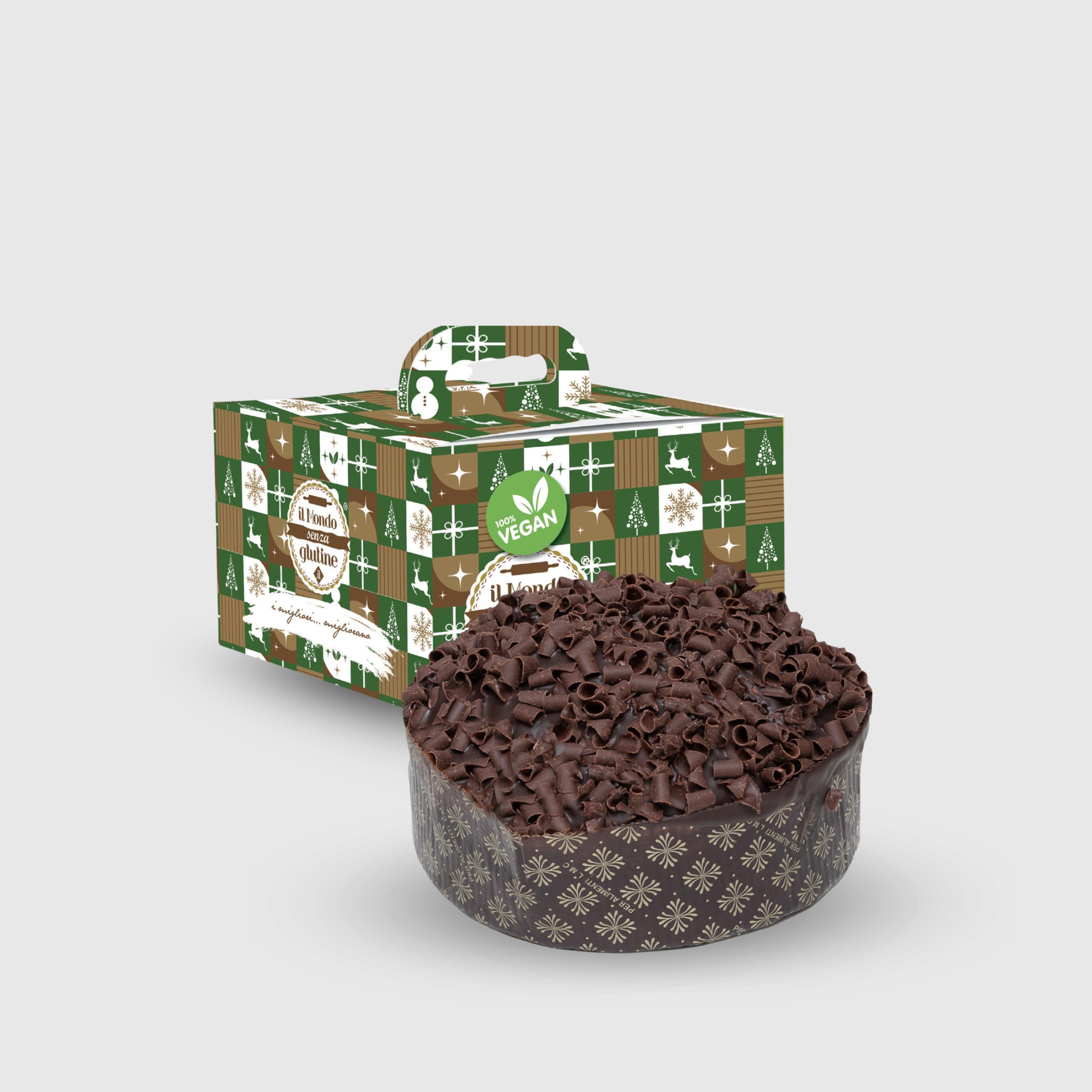 Panettone with Chocolate Chips, Vegan, Gluten-Free, Dairy-Free, and Egg-Free, 500g