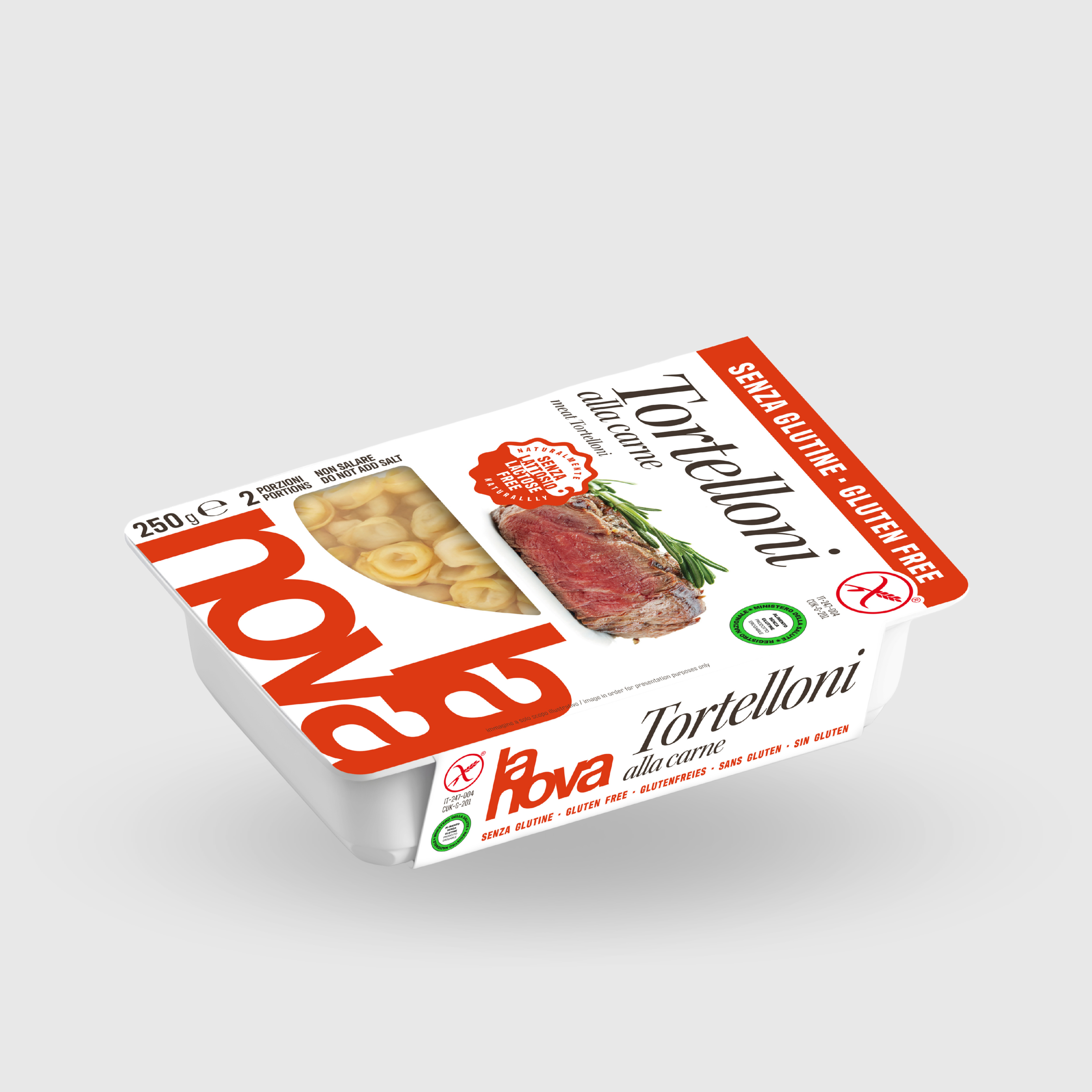 Tortellini mit Fleischfüllung Glutenfrei La Nova 250g