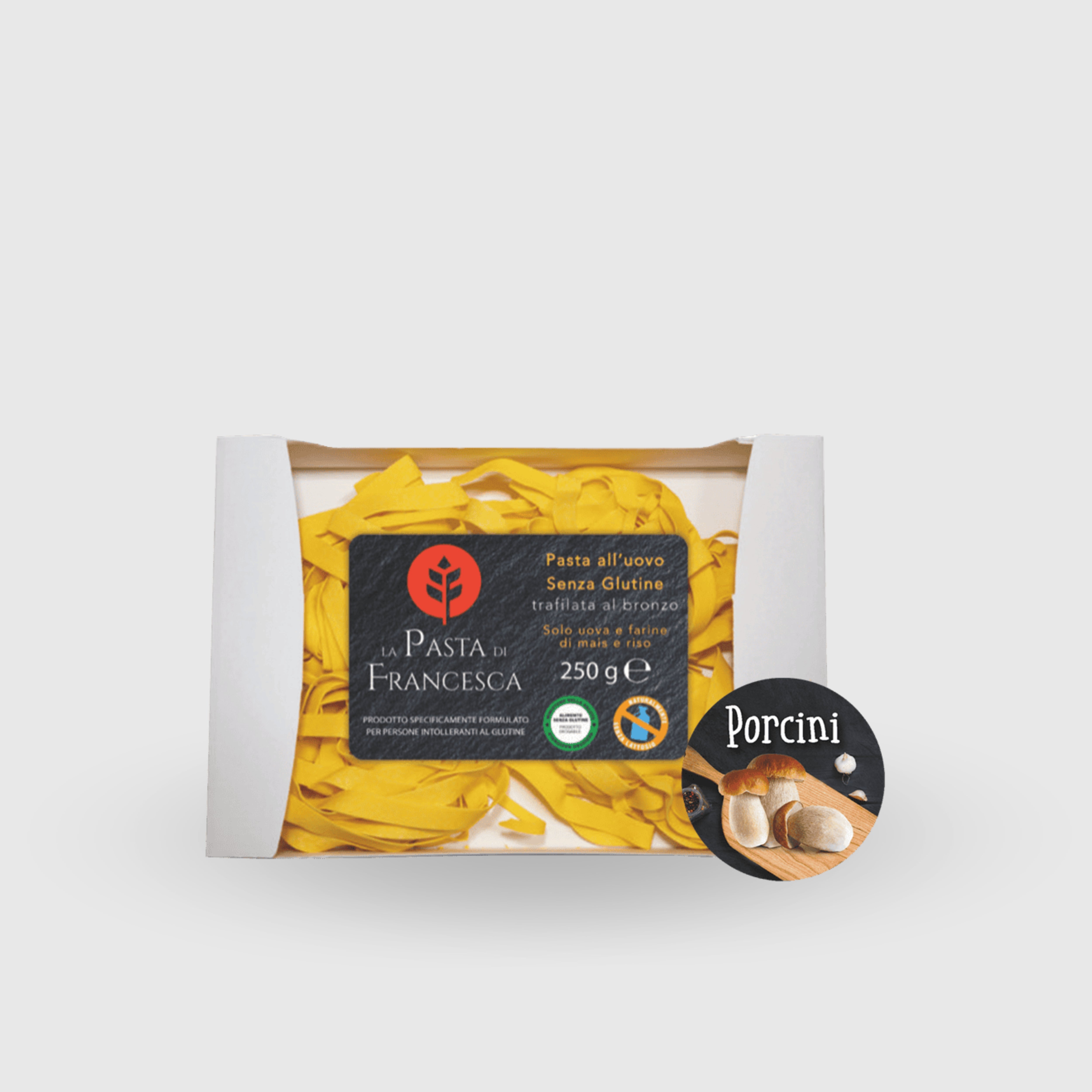 Pappardelle ai Funghi Porcini Senza Glutine Senza Lattosio Pasta di Francesca 250g