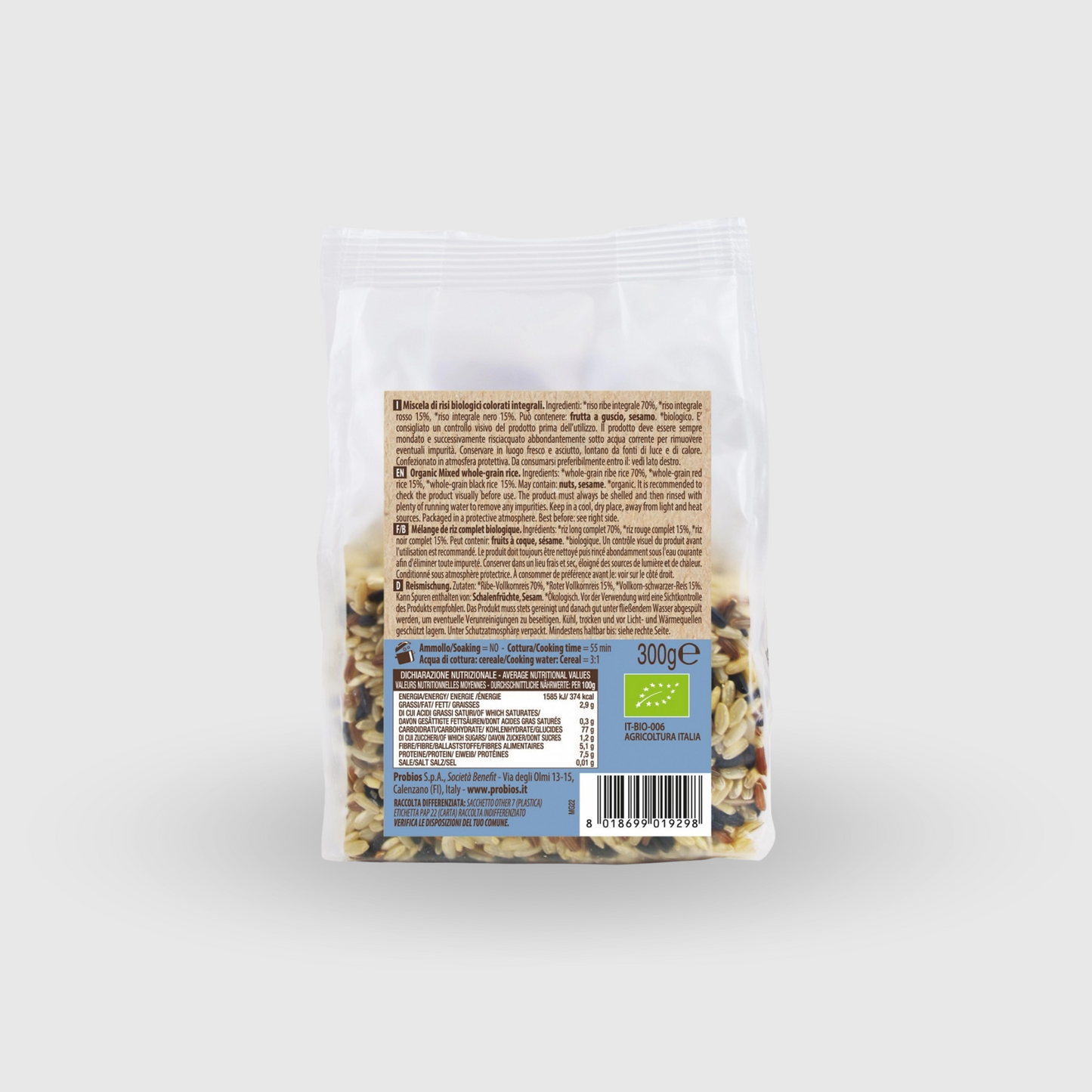 Mélange de riz sans gluten Probios 300 g