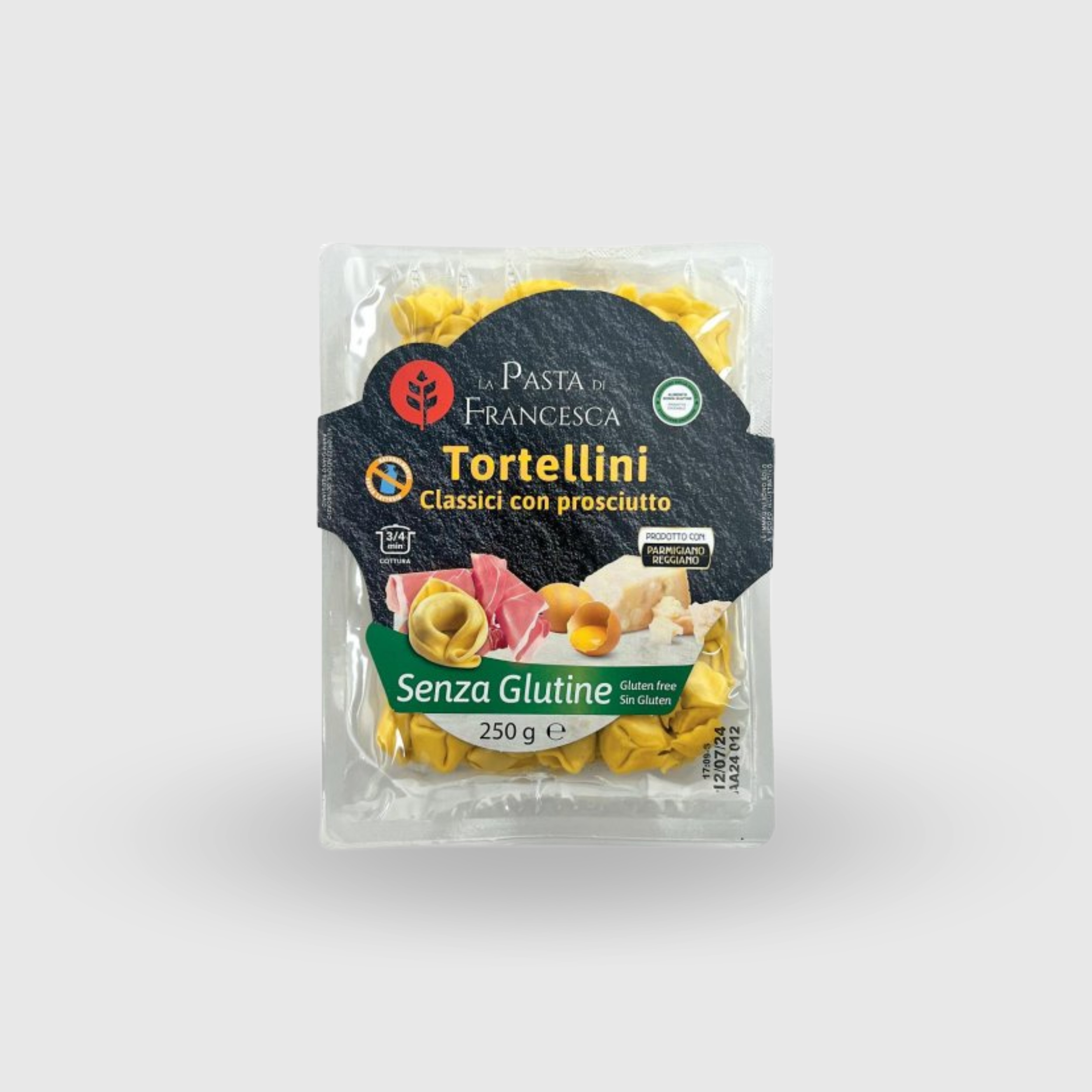 Tortellini Jambon et Parmigiano Reggiano Pâtes sans gluten par Francesca 250g