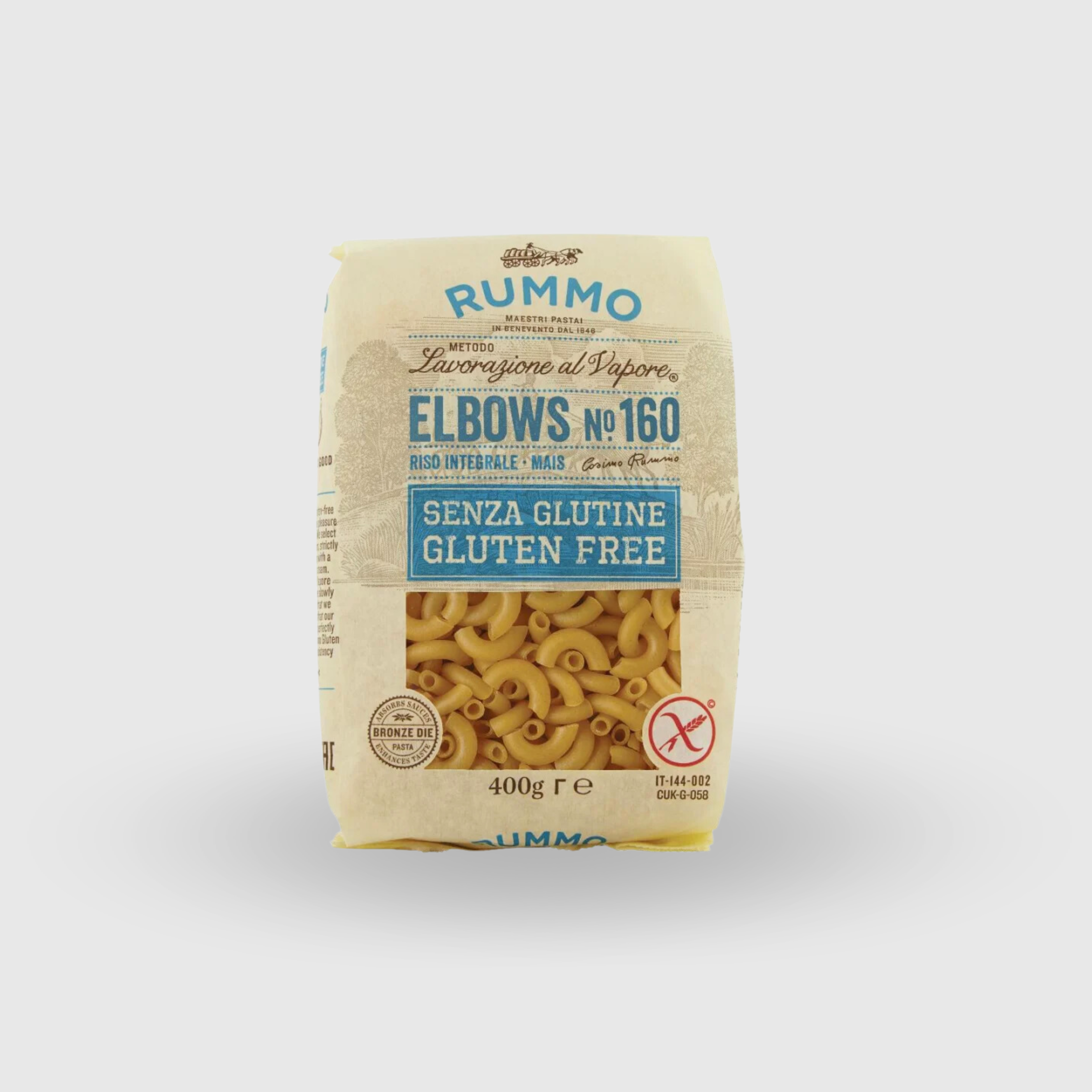 Coudes n°160 Sans Gluten Rummo 400g