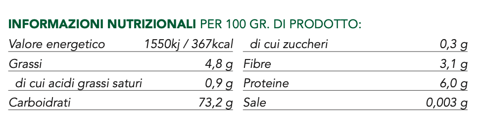 Fusilli toscan aux pois chiches n°48 sans gluten