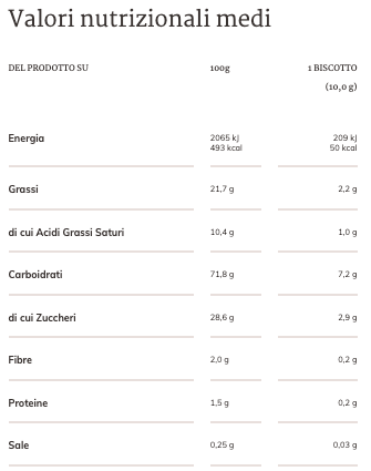 Galbusera Frollini with Cocoa and Vanilla Crama Zerograno 160g Gluten Free and Lactose Free