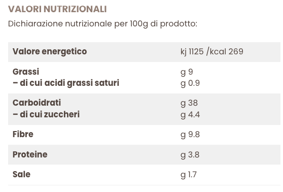 Il Francesino Integrale Agluten Gluten-Free and Lactose-Free 225g