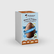 Œuf de Pâques en chocolat au lait SANS SUCRES AJOUTÉS Vegan Sans gluten Sans produits laitiers Sans œufs Mr Sciocco 300g