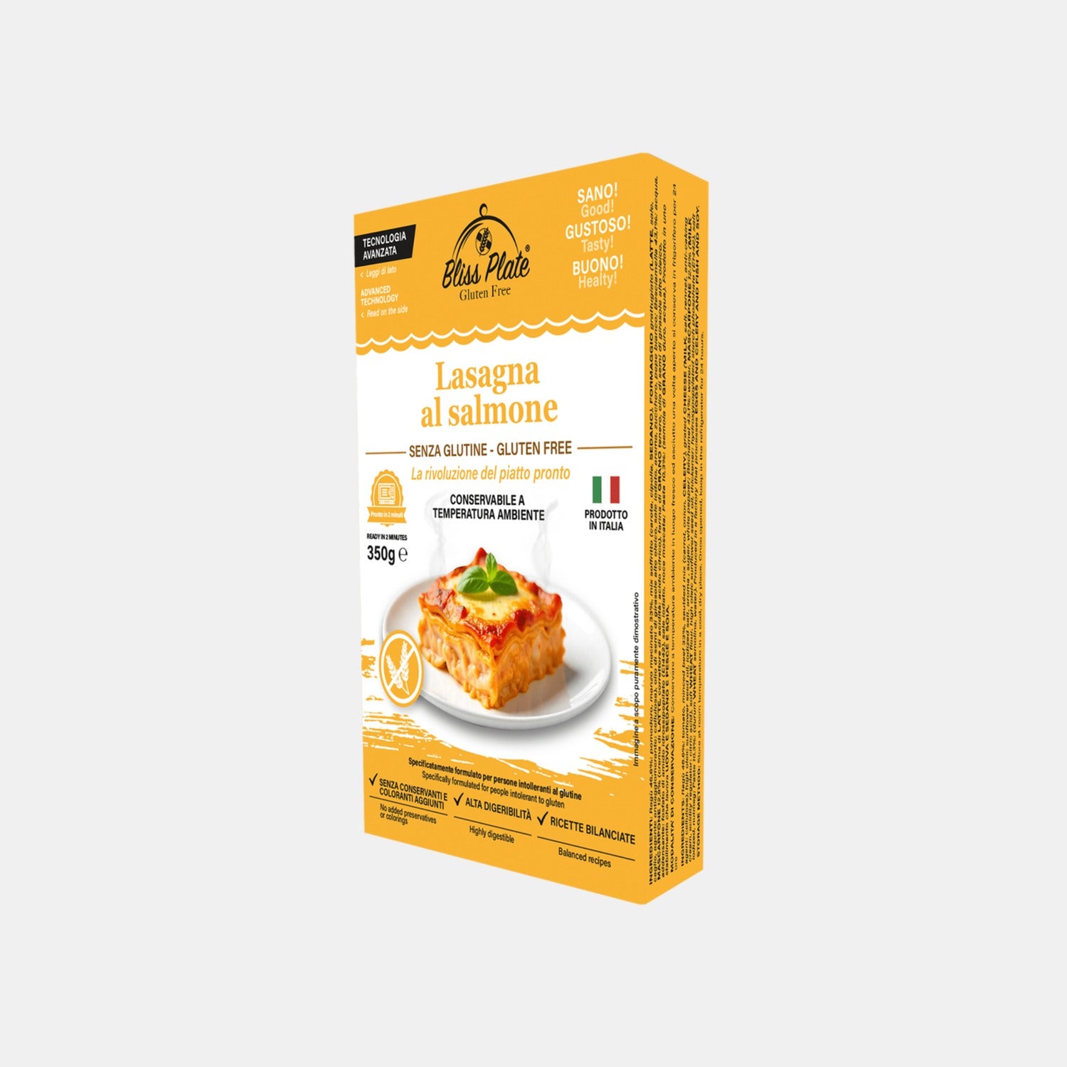 Bliss Plate Lasagna al Salmone Senza Glutine 350g - confezione