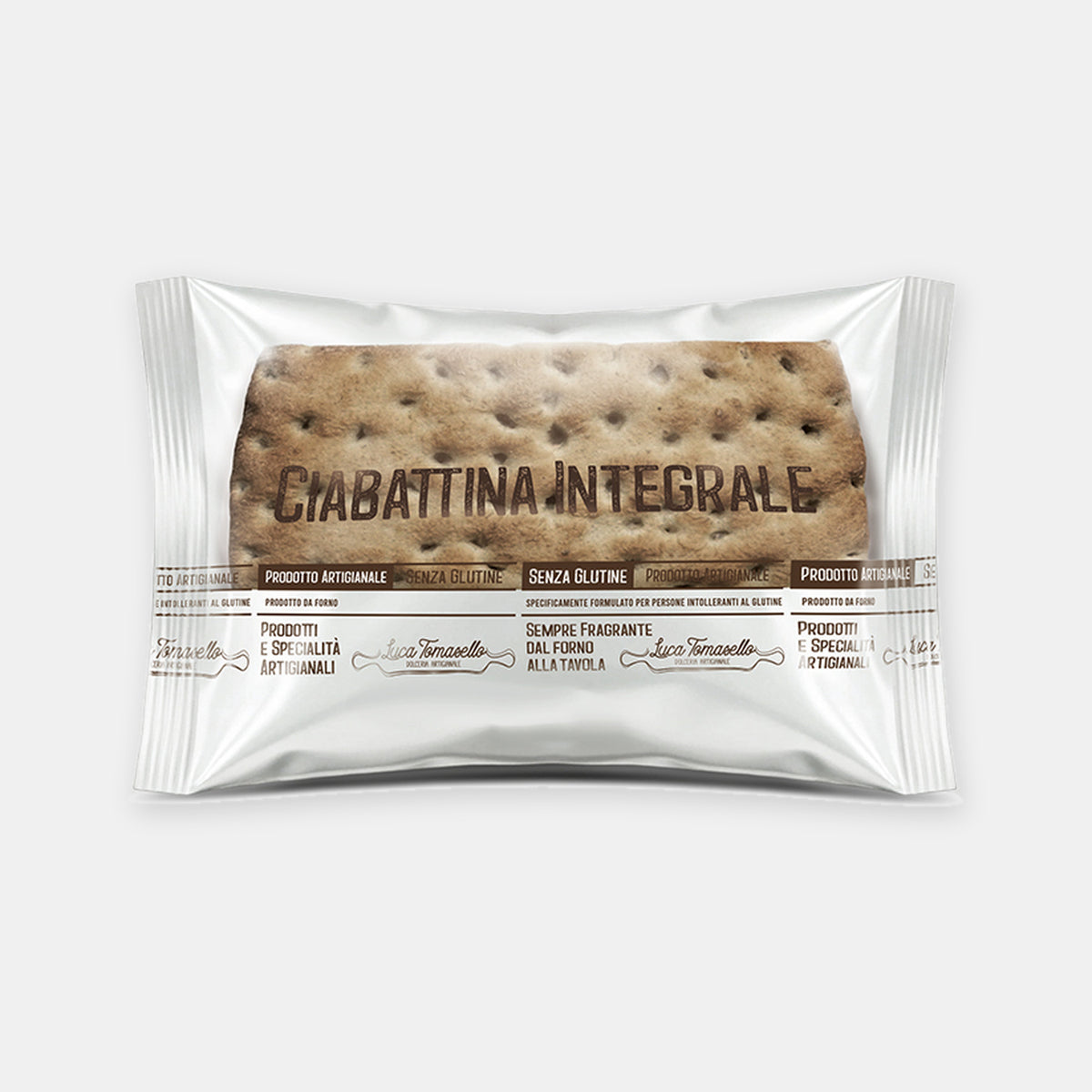 Ciabattina Integrale senza glutine Luca Tomasello 100g confezione
