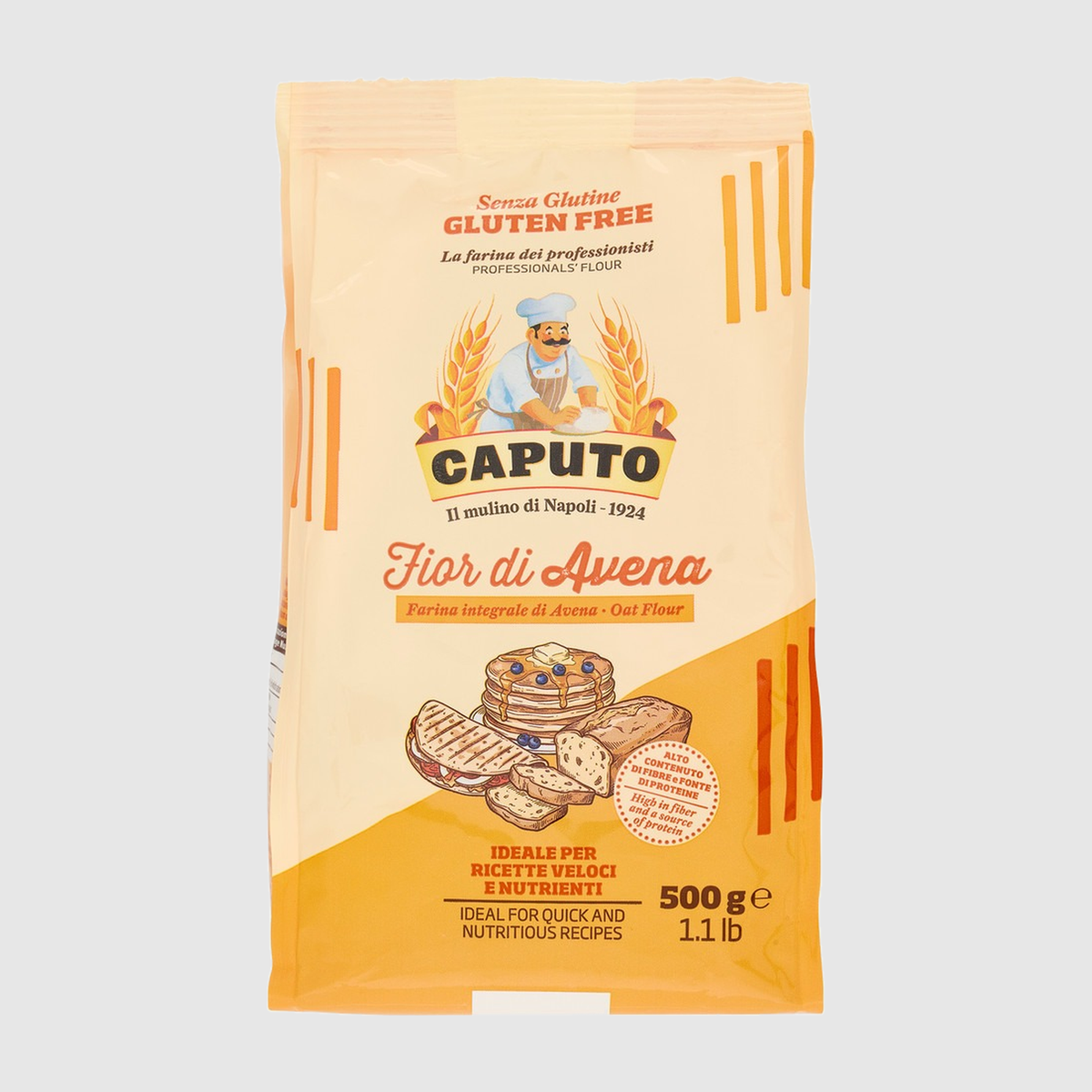 Farina Fior di Avena senza glutine Mulino Caputo 500g fronte