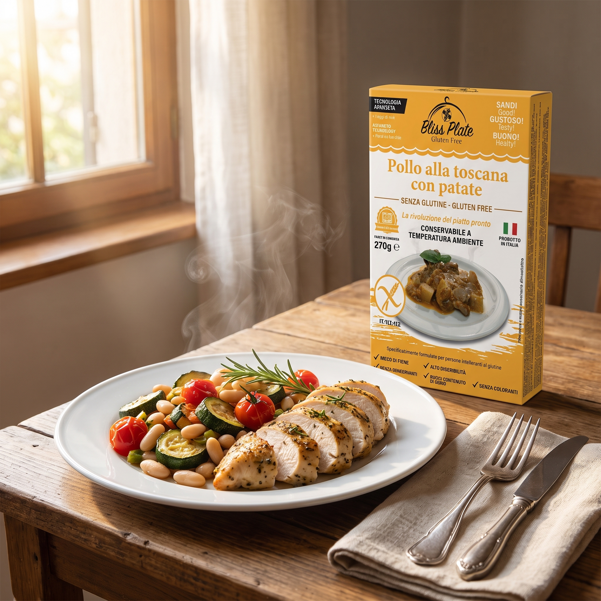 Bliss Plate Pollo Toscana - lifestyle tavola italiana