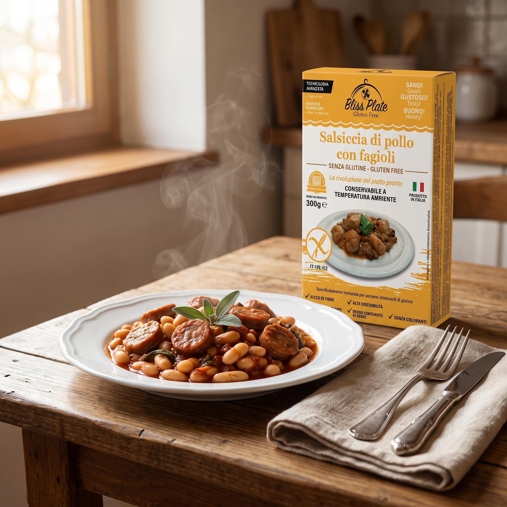Bliss Plate Salsiccia Fagioli - lifestyle tavola italiana