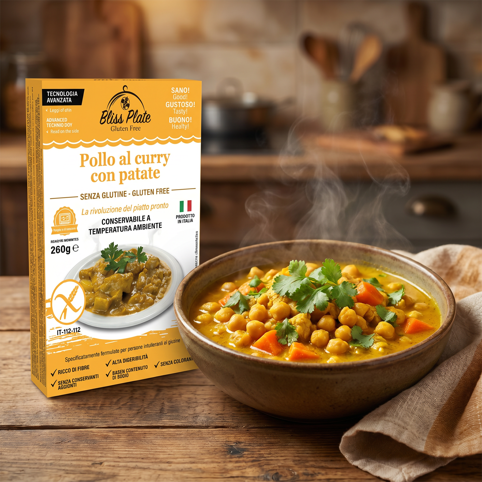 Bliss Plate Pollo Curry Ceci Carote - lifestyle