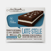 Merendine Latte e Stelle senza glutine Luca Tomasello 180g confezione da 4 monoporzioni