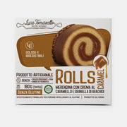 Confezione Merendine Rolls Caramel senza glutine Luca Tomasello 180 g