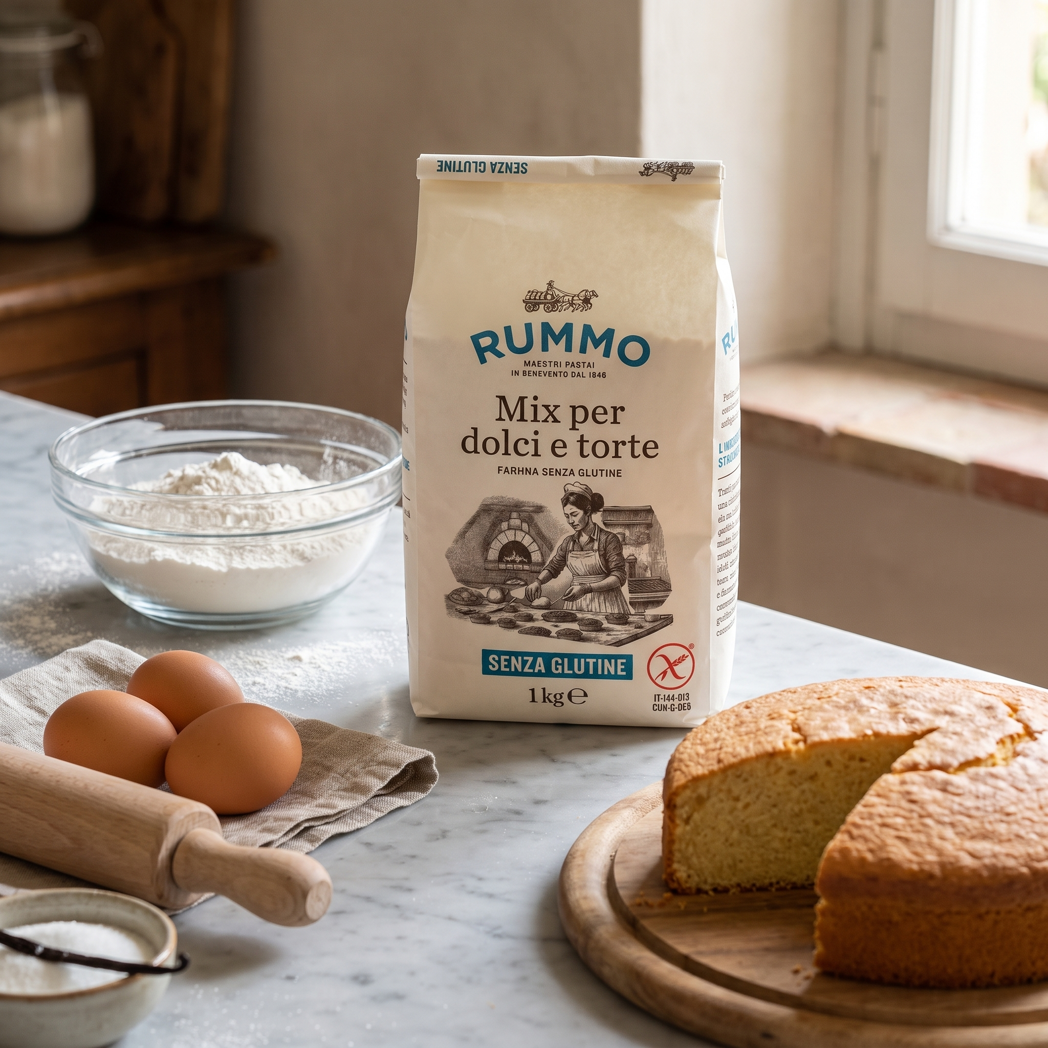 Rummo Mix per Dolci e Torte 1kg senza glutine — lifestyle nonna pasticceria