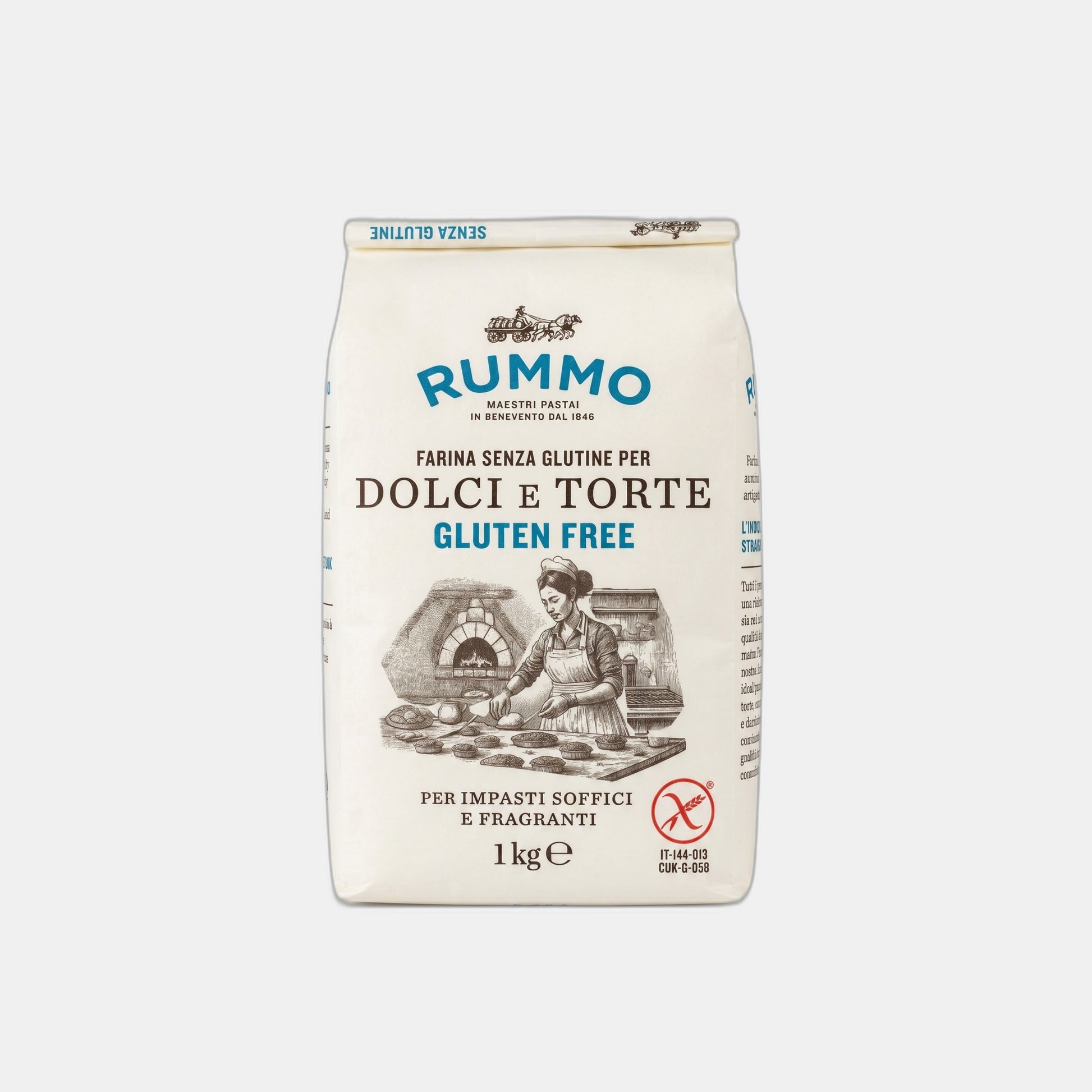 Rummo Mix per Dolci e Torte 1kg senza glutine — pack frontale