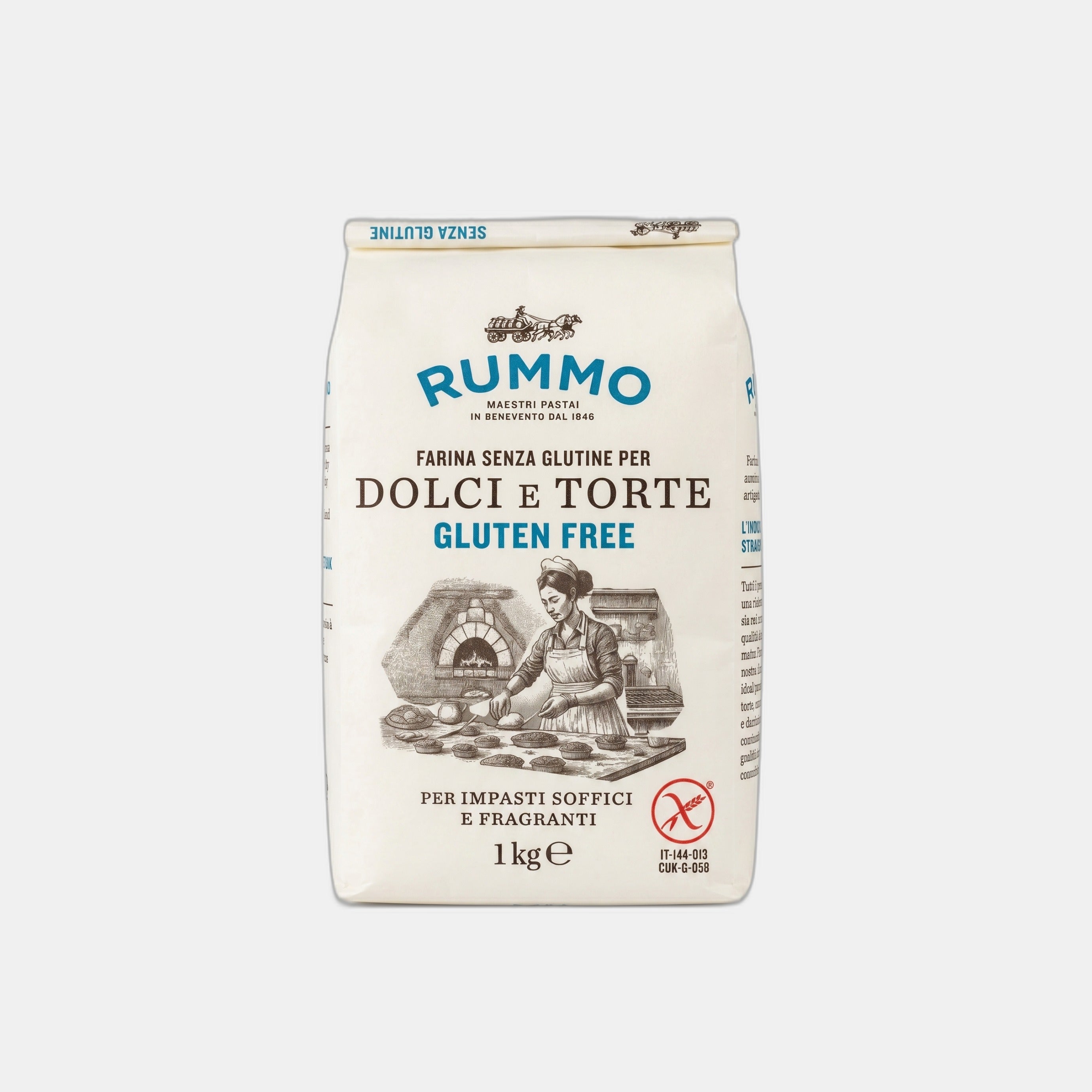 Rummo Mix per Dolci e Torte 1kg senza glutine — pack frontale