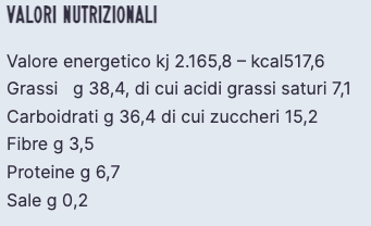 Veg alle Nocciole vegano senza glutine - Glusen